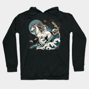 Horse on the waves Hoodie